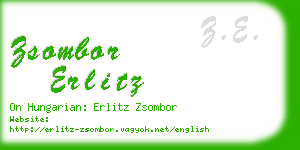 zsombor erlitz business card